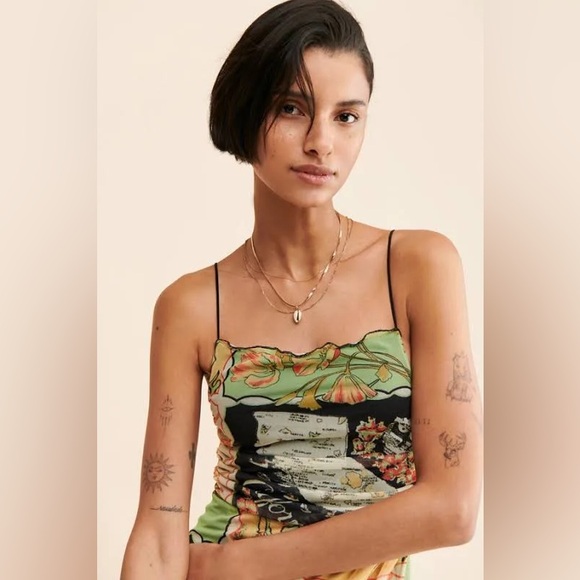 Urban Outfitters Wild Side Mesh Slip Dress - Picture 2 of 12